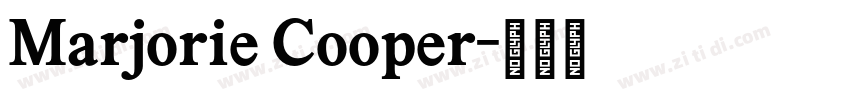 Marjorie Cooper字体转换